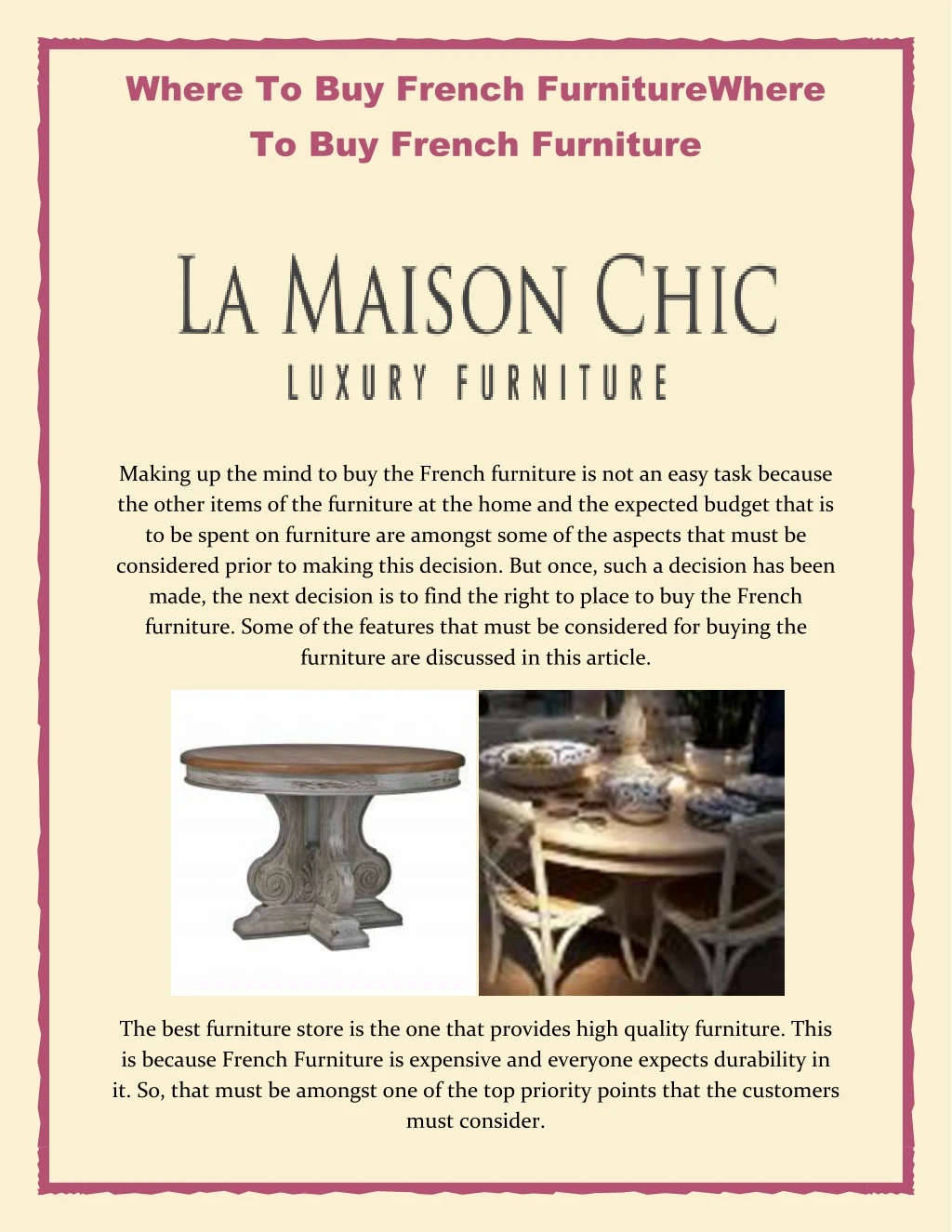 where to buy french furniturewhere to buy french