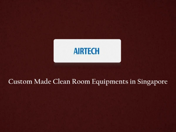 Cleanroom Equipments Manufacturer