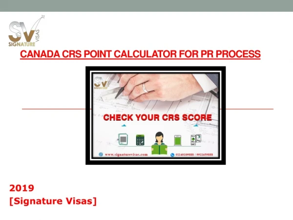 Canada CRS Point Calculator for PR Process