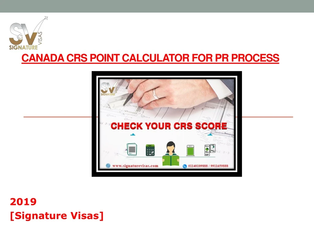 canada crs point calculator for pr process