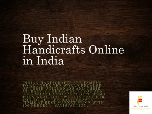 Buy Indian Handicrafts Online in India