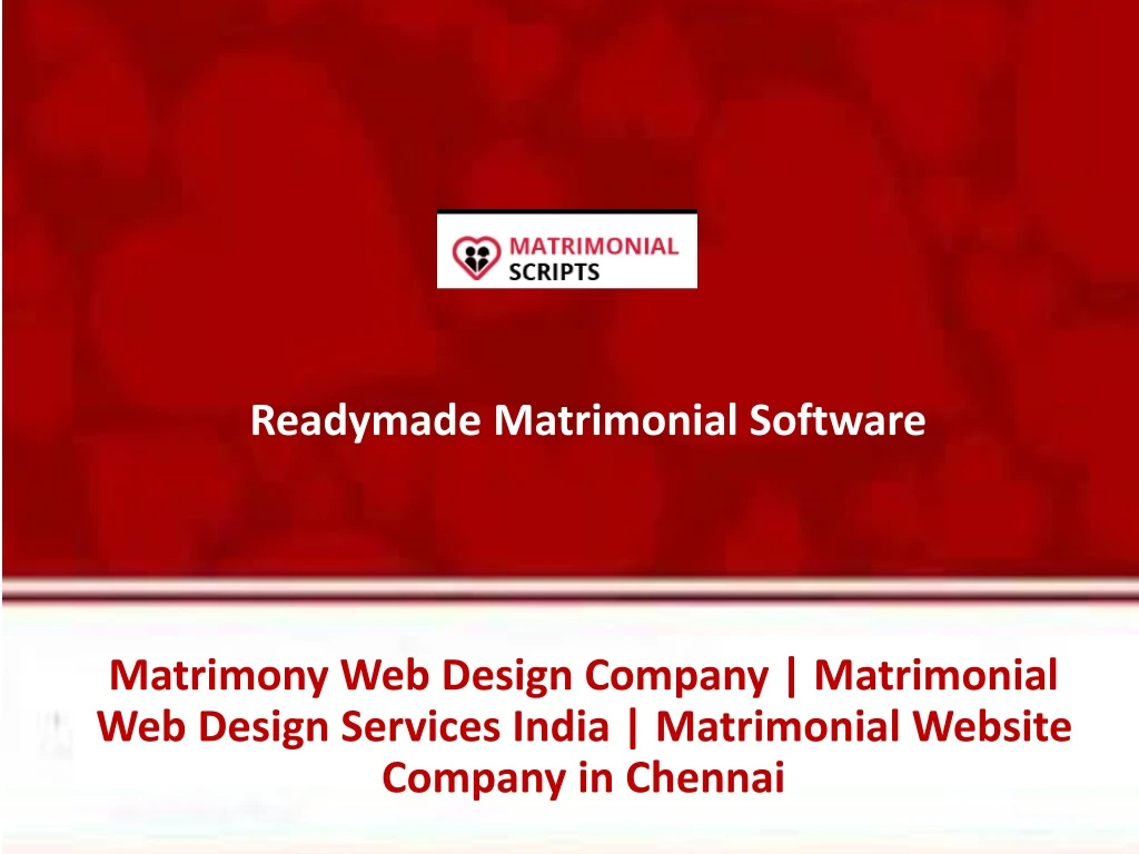 readymade matrimonial software