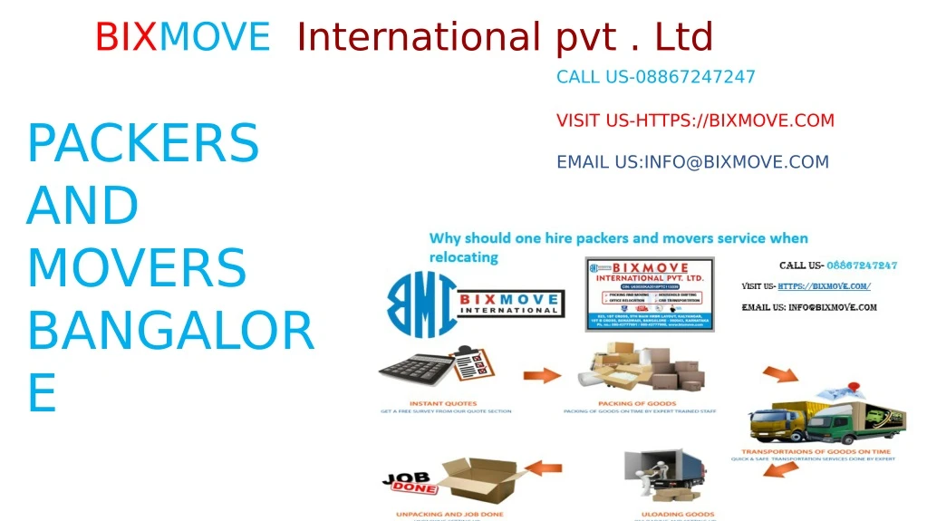 bixmove international pvt ltd