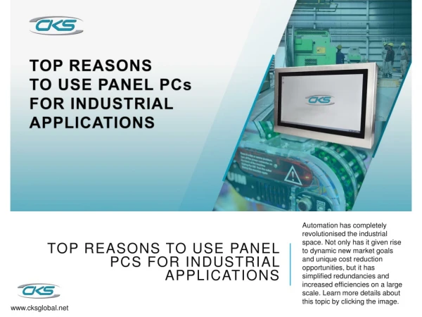 Top Reasons to Use Panel PCs for Industrial Applications