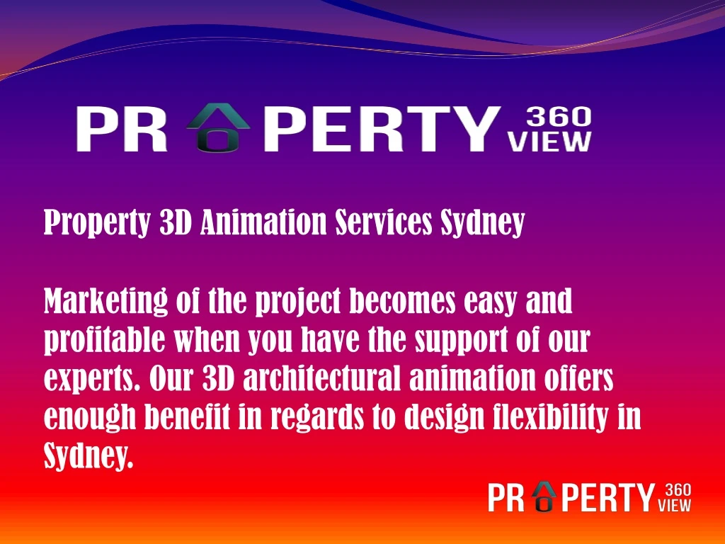 property 3d animation services sydney