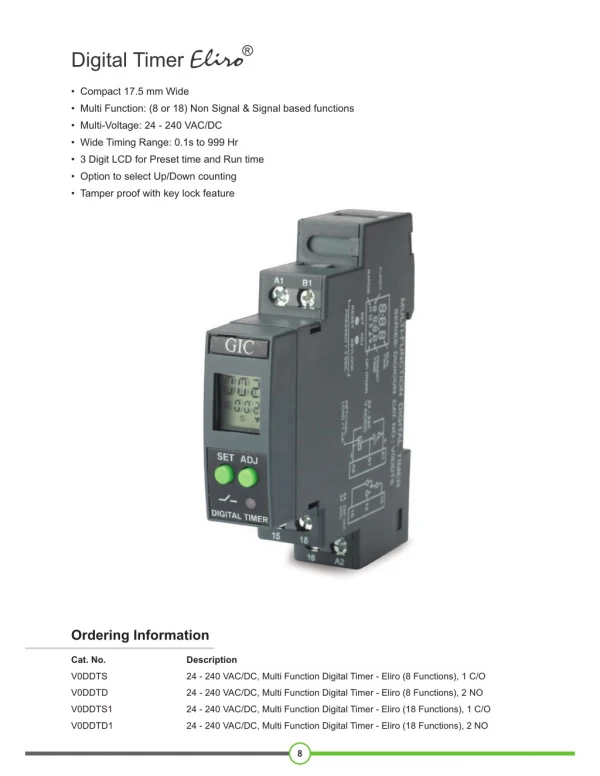 Digital timer| Timer switch | Digital timer switch | Programmable timers - GIC India