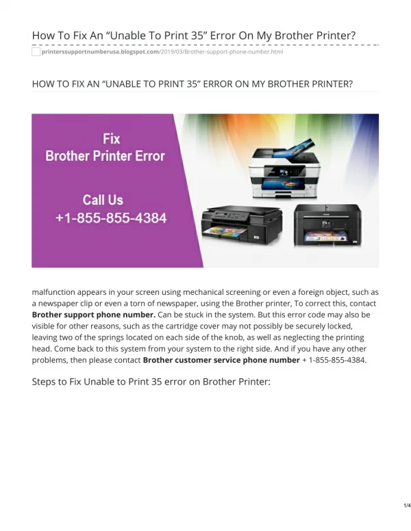 Brother Printer Support 1-855-855-4384 Phone Number To Get Help