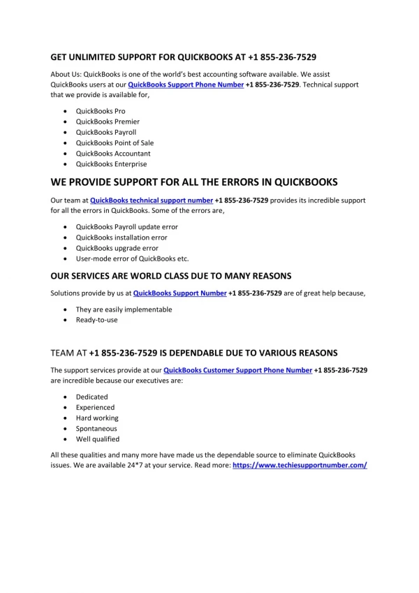 get unlimited support for quickbooks