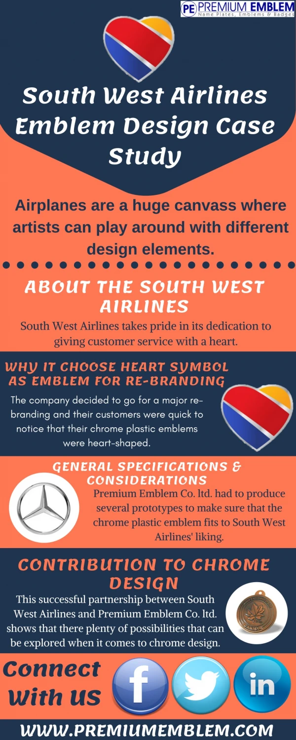 South West Airlines Emblem Design | Custome Vehicle Emblems