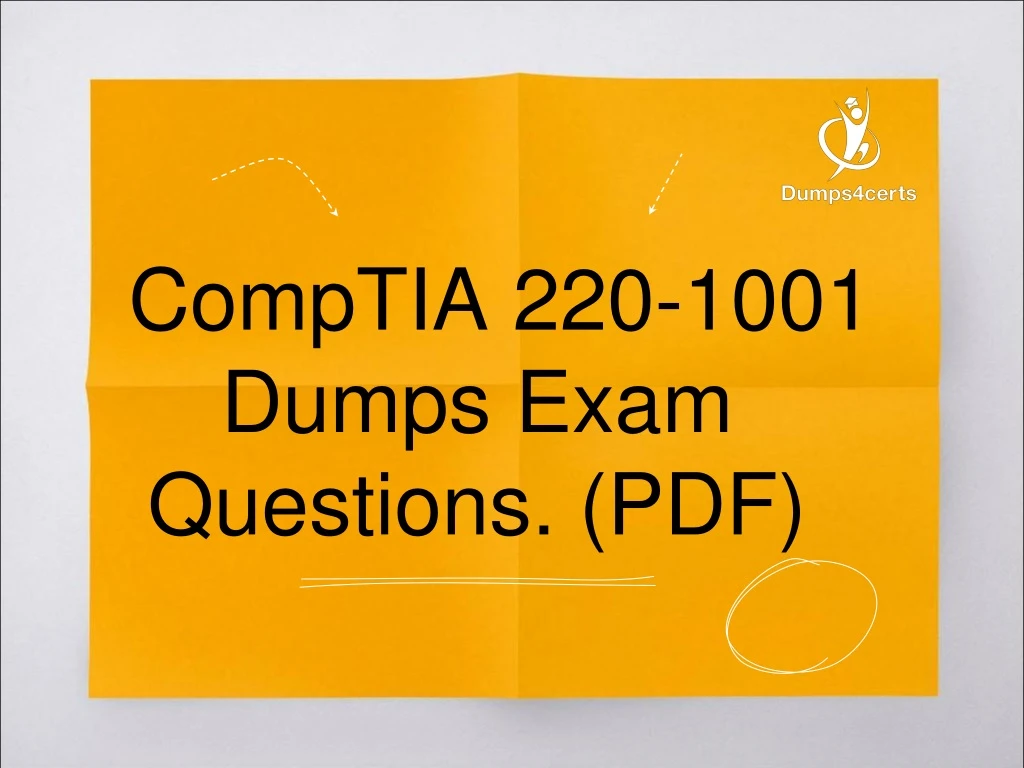 comptia 220 1001 dumps exam questions pdf
