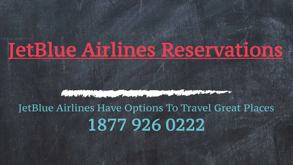 jetblue airlines reservations