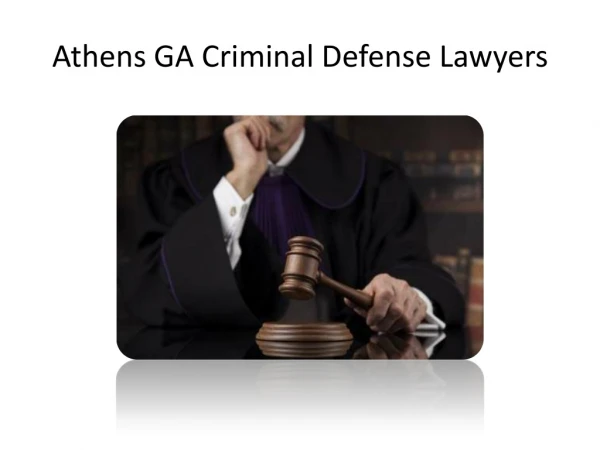 Athens GA Criminal Defense