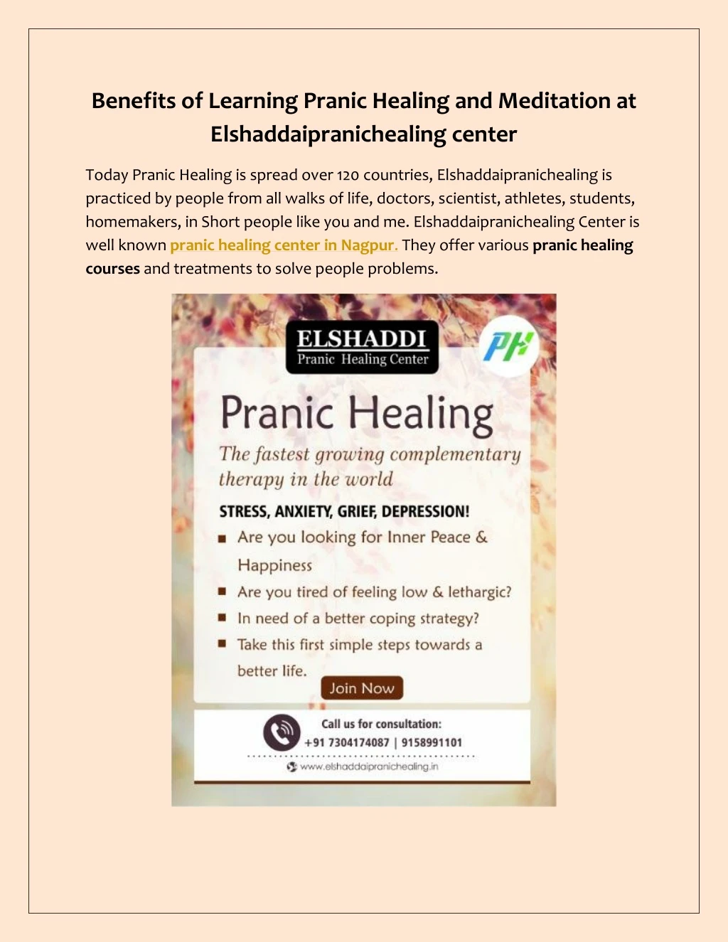 benefits of learning pranic healing