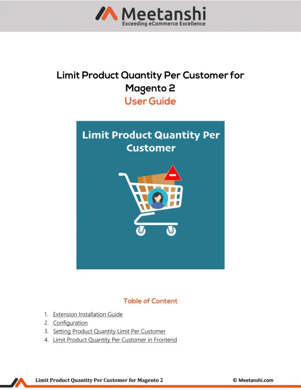 Magento 2 Limit Product Quantity Per Customer