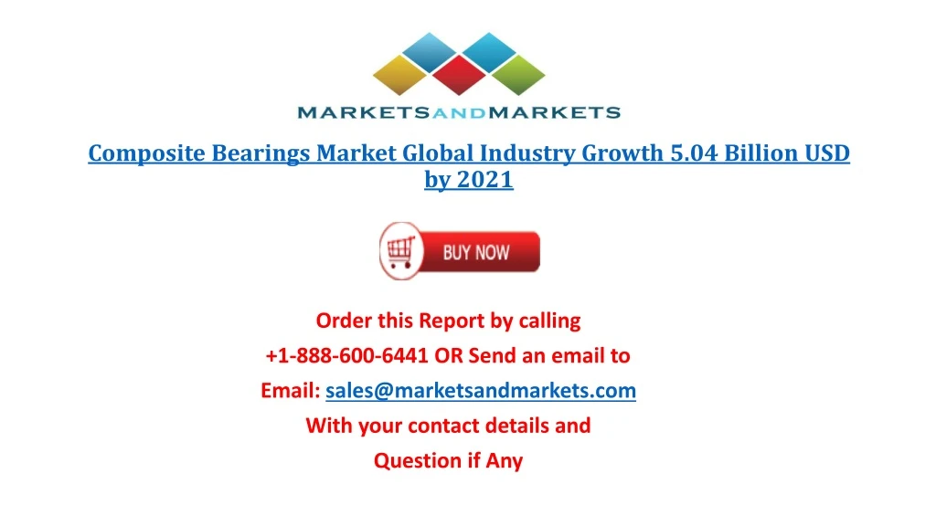 composite bearings market global industry growth 5 04 billion usd by 2021