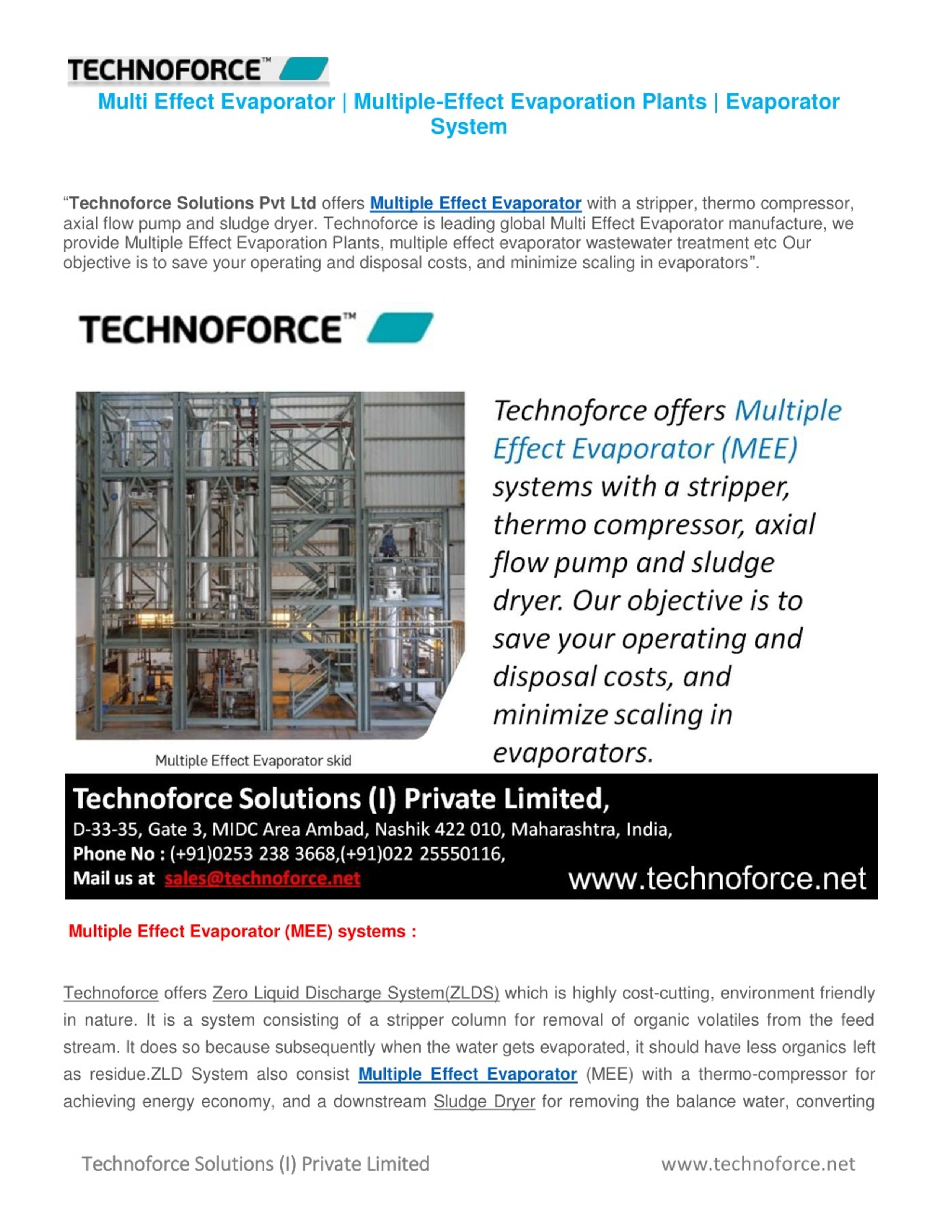 PPT - Multi Effect Evaporator | Multiple-Effect Evaporation Plants ...