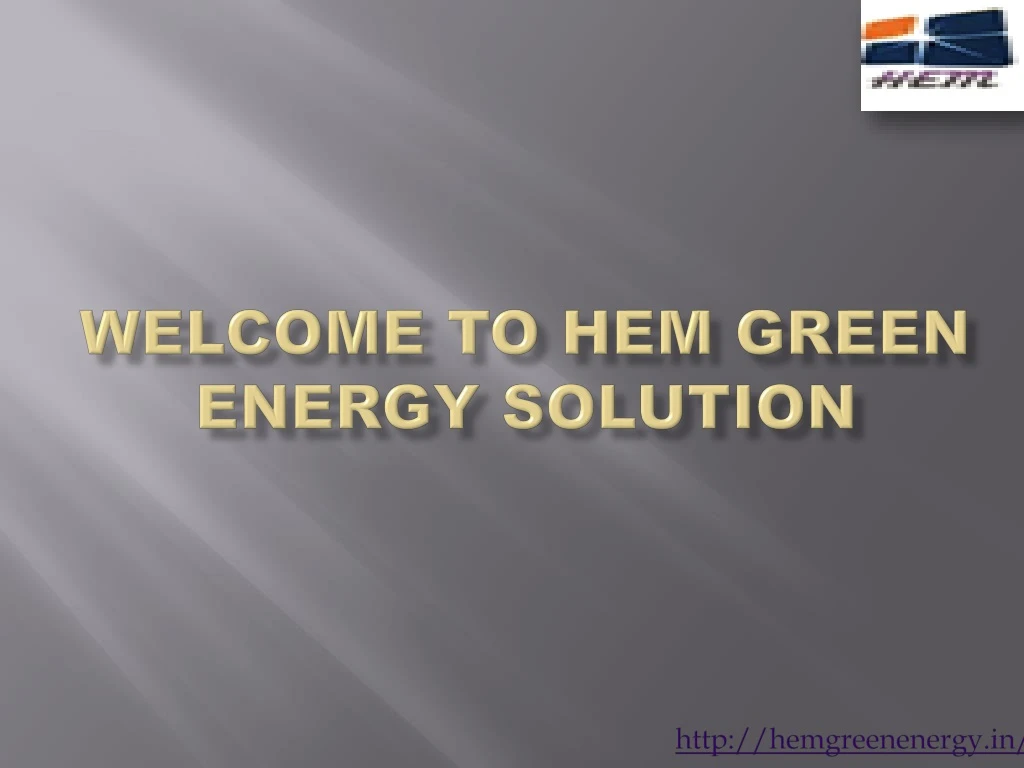 welcome to hem green energy solution