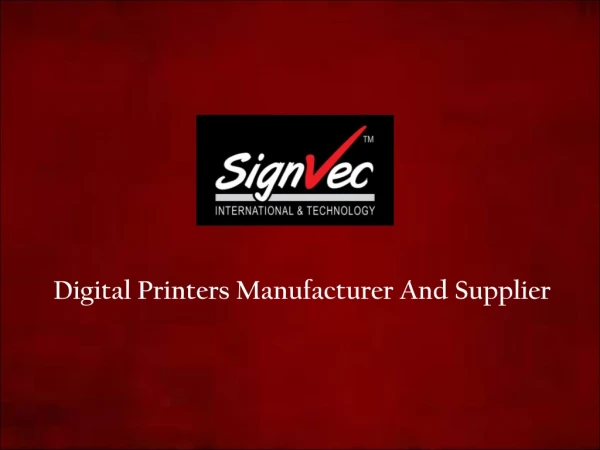 Digital Printers Singapore
