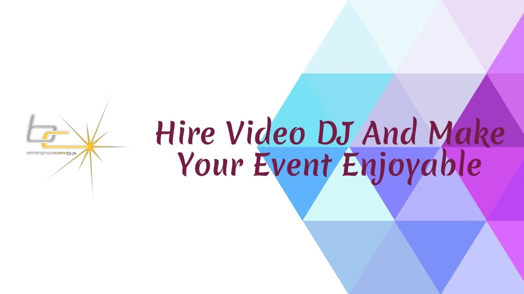 hire video dj and make your event enjoyable