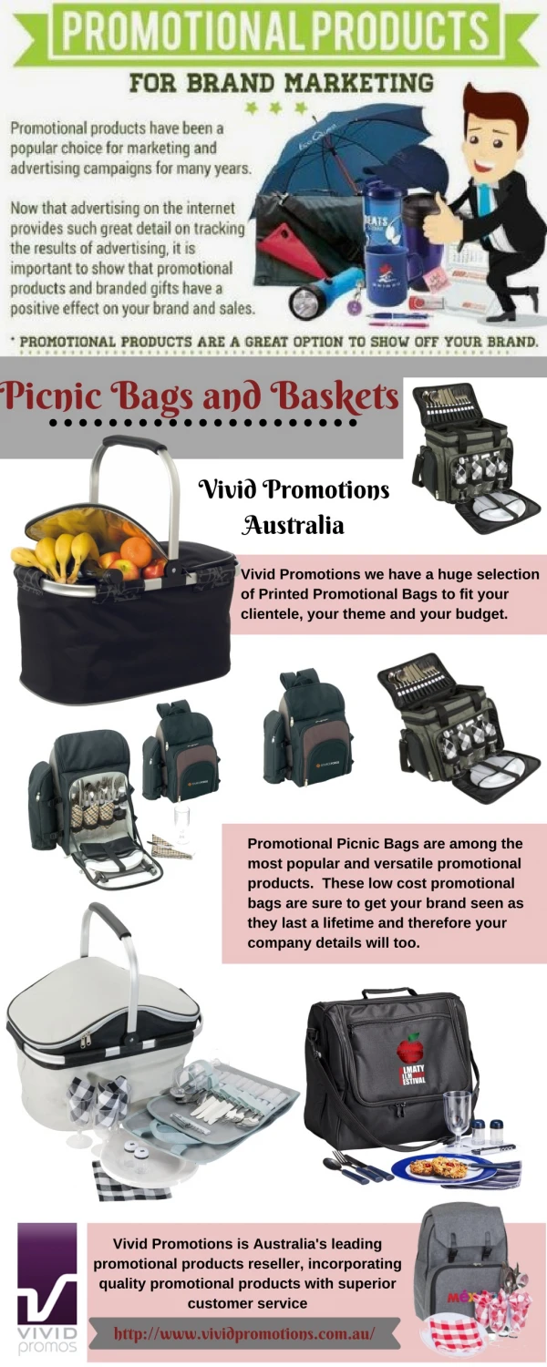 Imprinted Picnic Baskets | Personalised Picnic Bags
