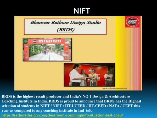 NIFT Entrance Exam Coaching