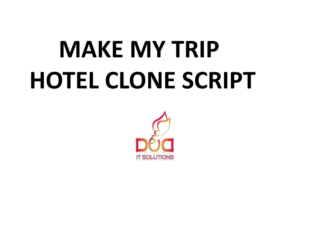 make my trip hotel clone script