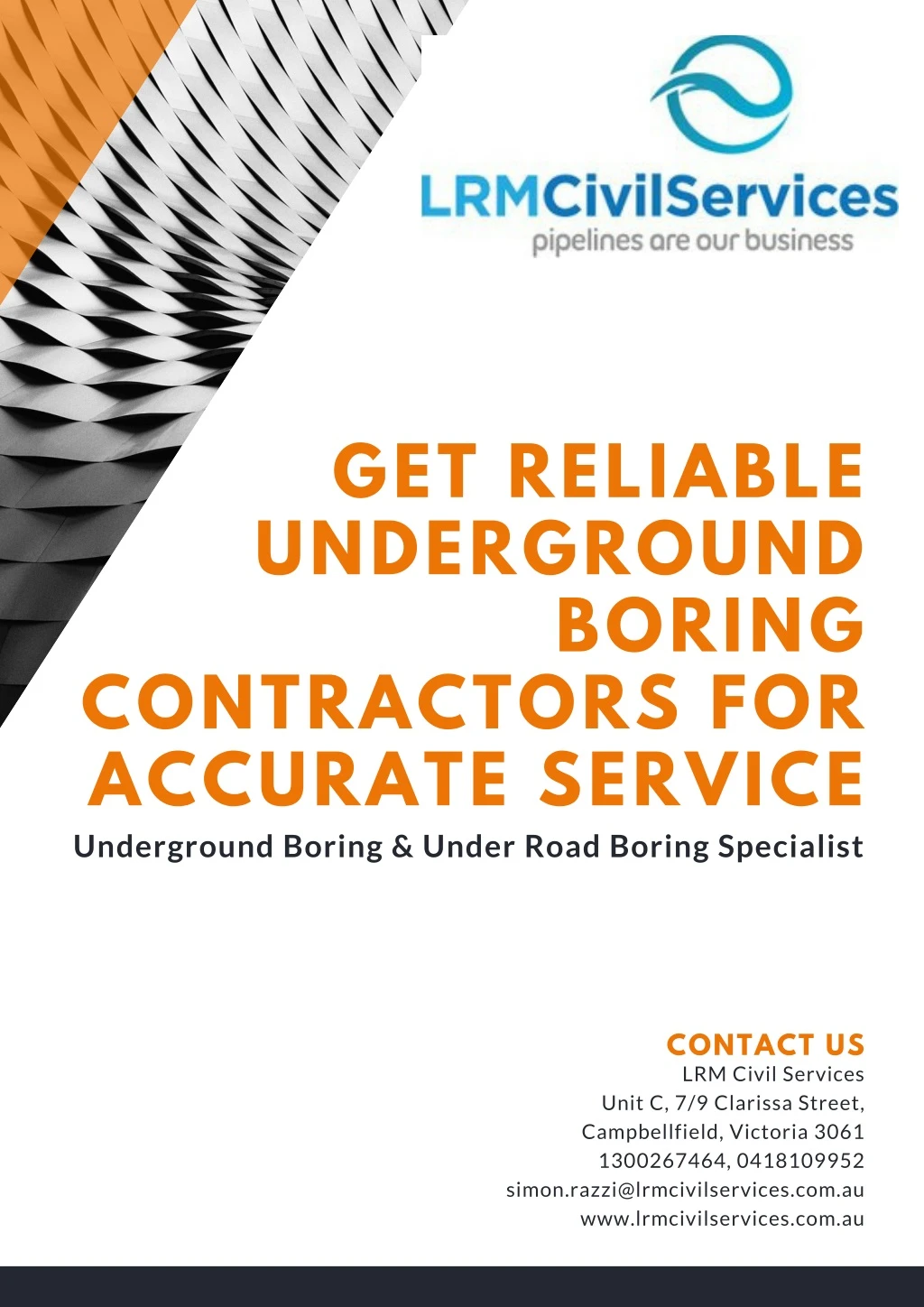 get reliable underground boring contractors