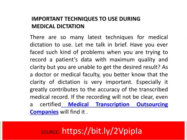 Medical Dictation Techniques To Follow For Accuracy | Eyered Transcription