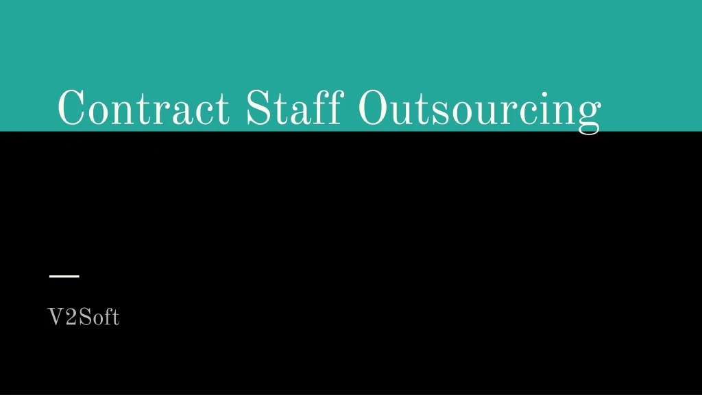 contract staff outsourcing