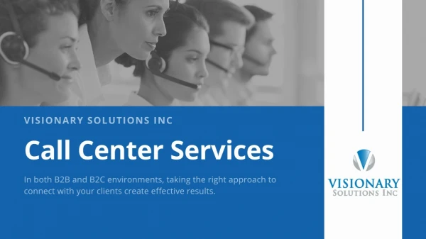 Call Center Services Miami | Visionary Solutions Inc