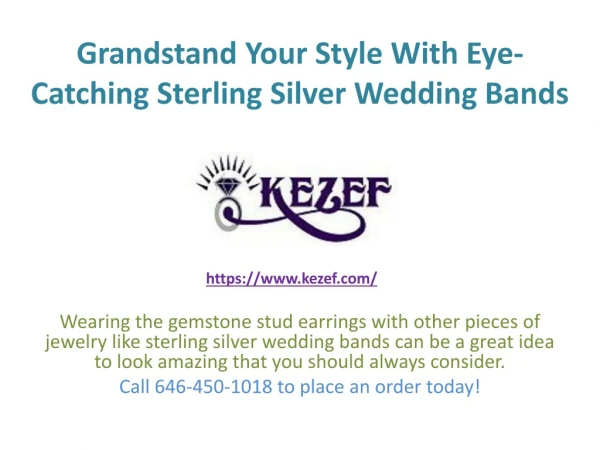 Grandstand Your Style With Eye-Catching Sterling Silver Wedding Bands
