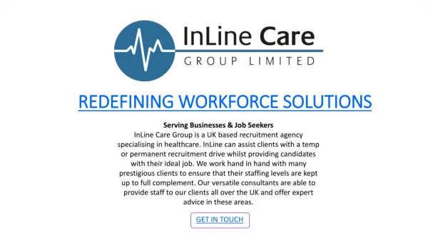 Redefining Workforce Solutions - Inline Care Group