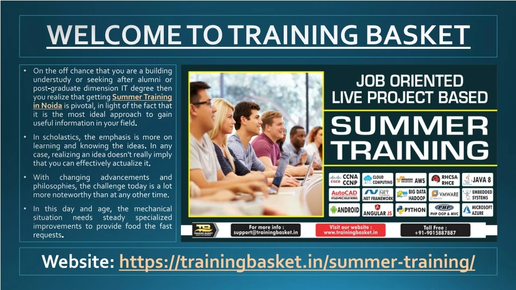 welcome to training basket