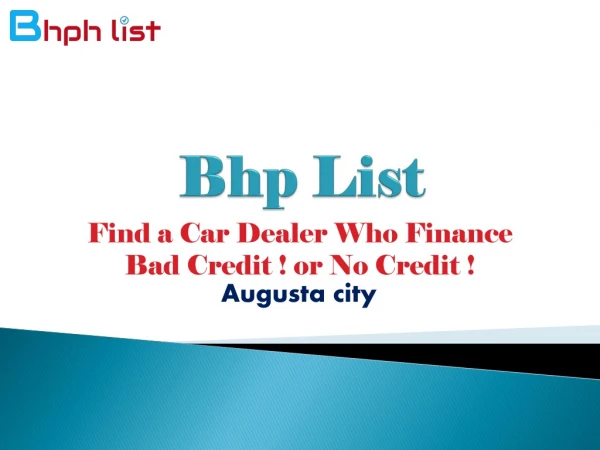 Buy here Pay here Car dealerships lots in Augusta GA