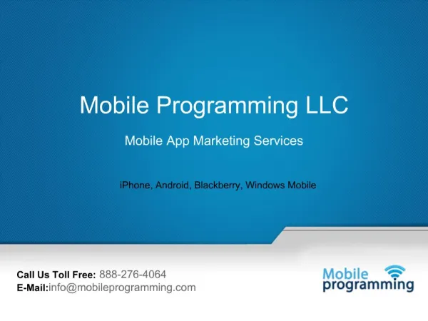 Mobile Apps Marketing Services