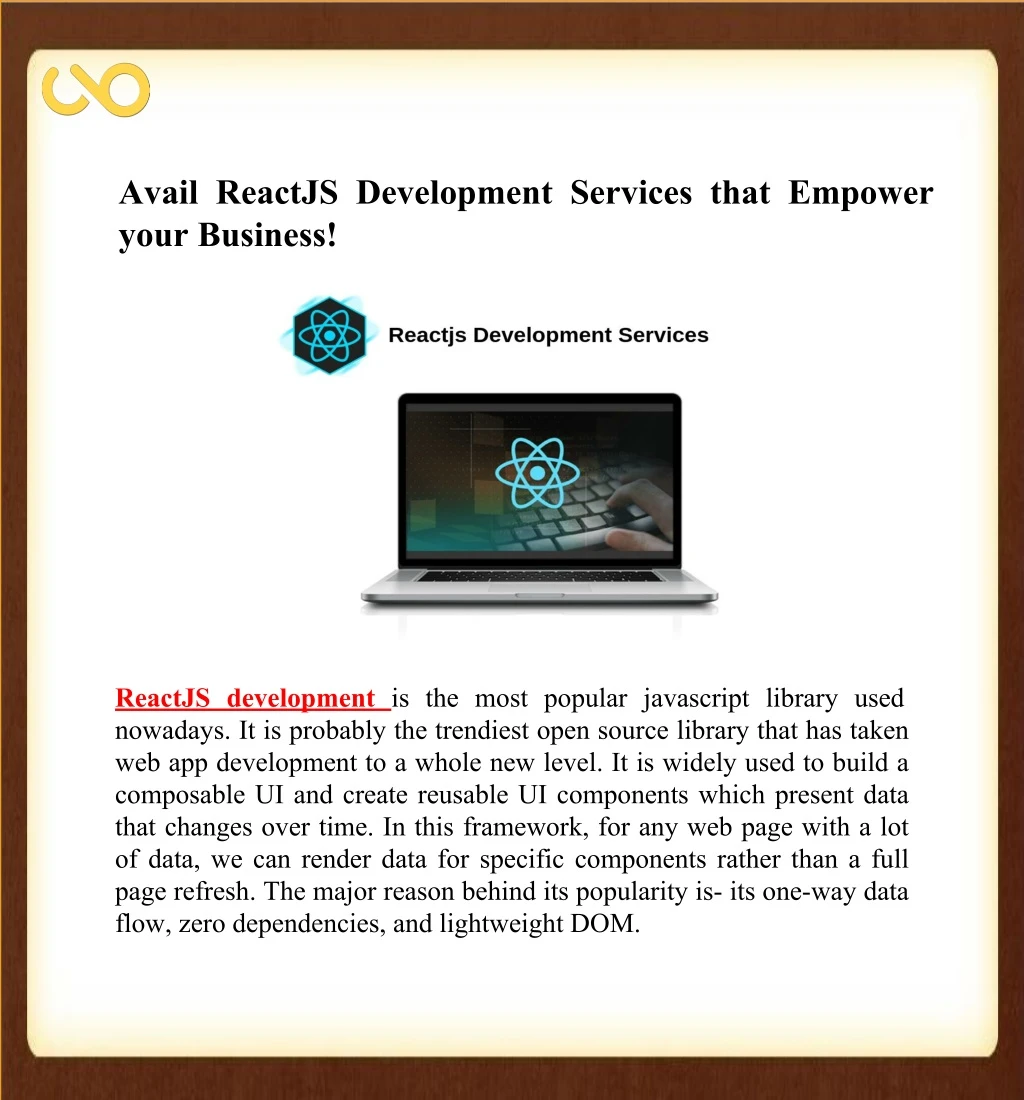 avail reactjs development services that empower