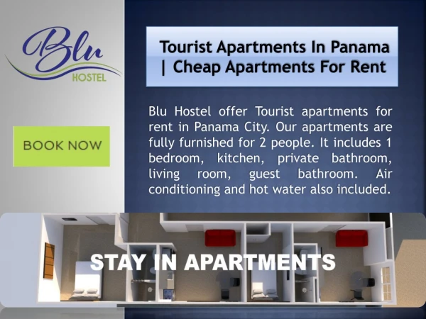 Tourist Apartments in Panama | Cheap Apartments for Rent | BLUHOSTEL