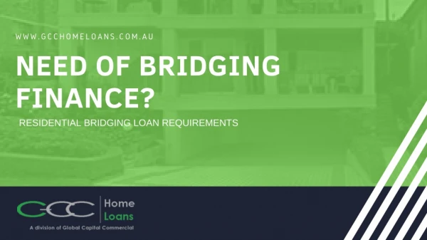 Residential Bridging Loan | GCC Home Loans