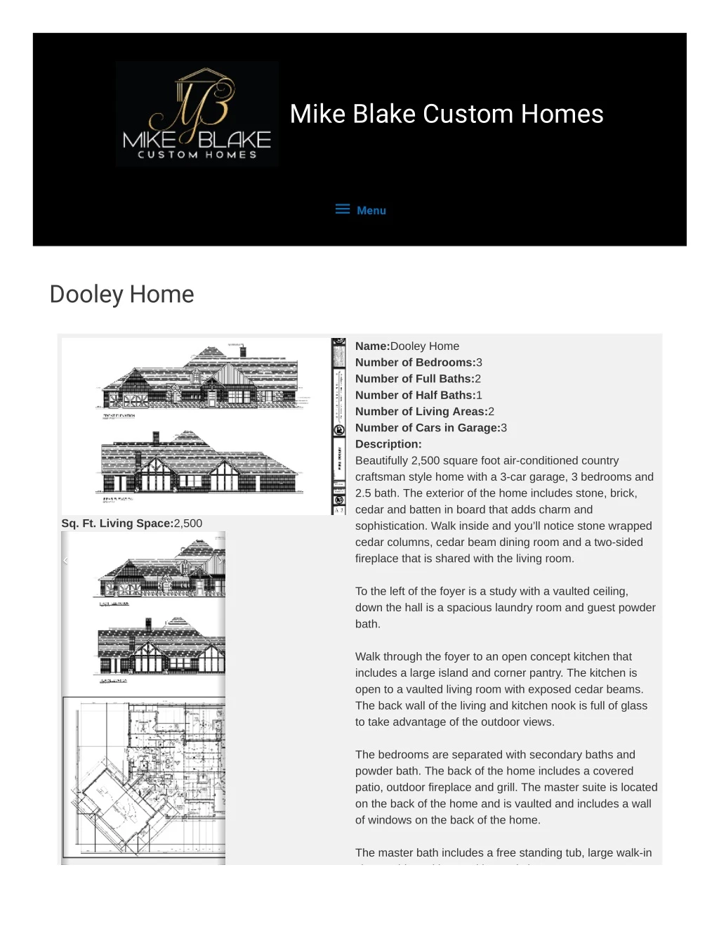 mike blake custom homes