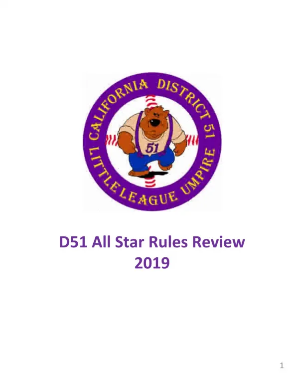 D51 All Star Rules Review 2019