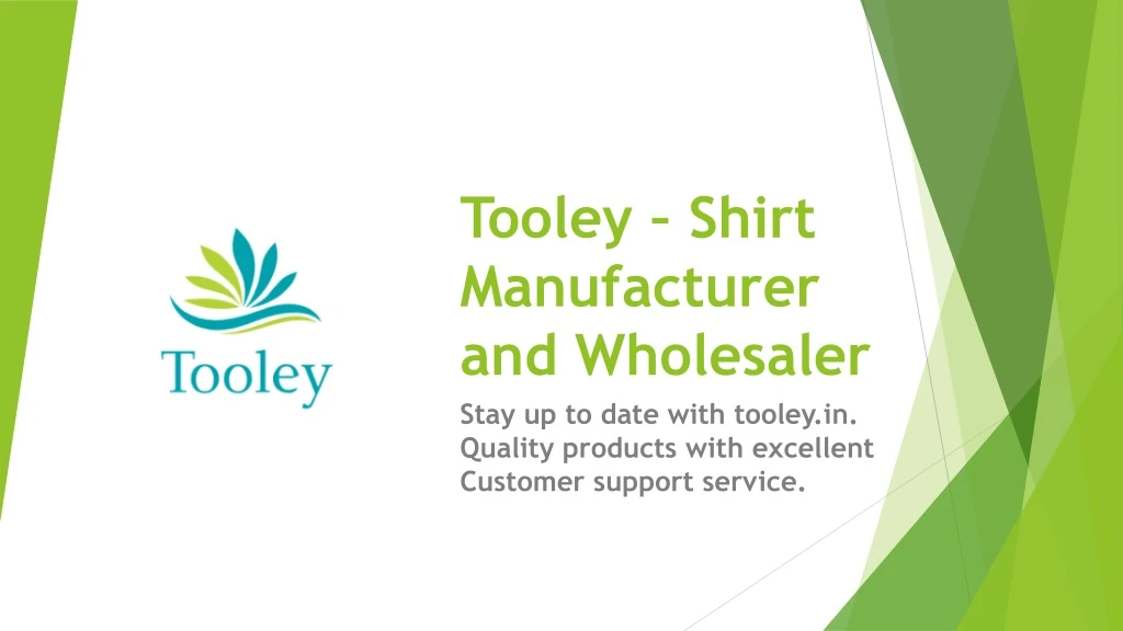 tooley shirt manufacturer and wholesaler