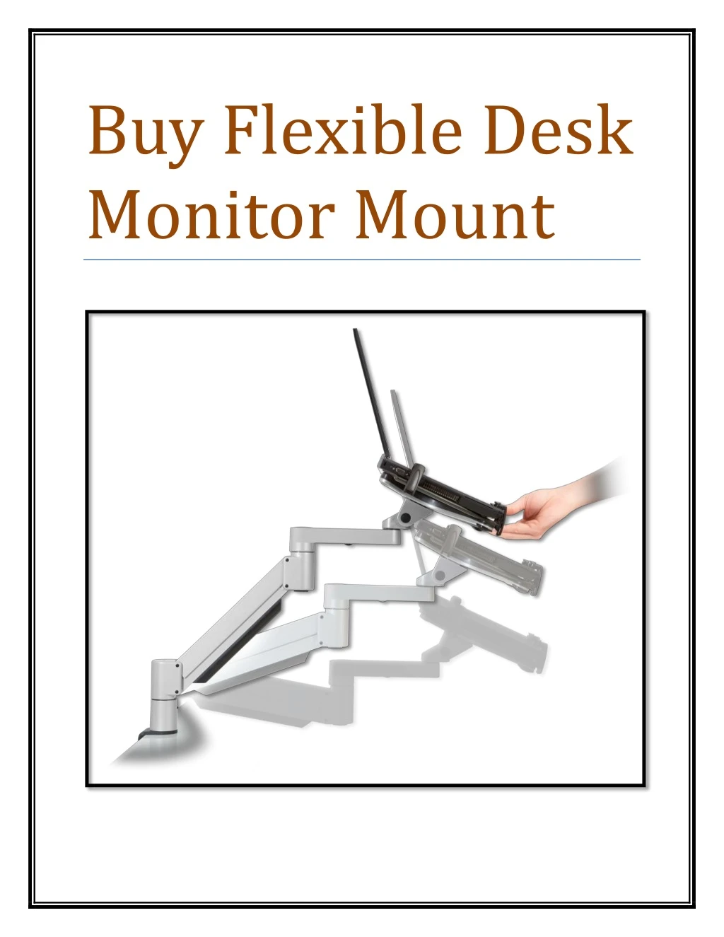 buy flexible desk monitor mount