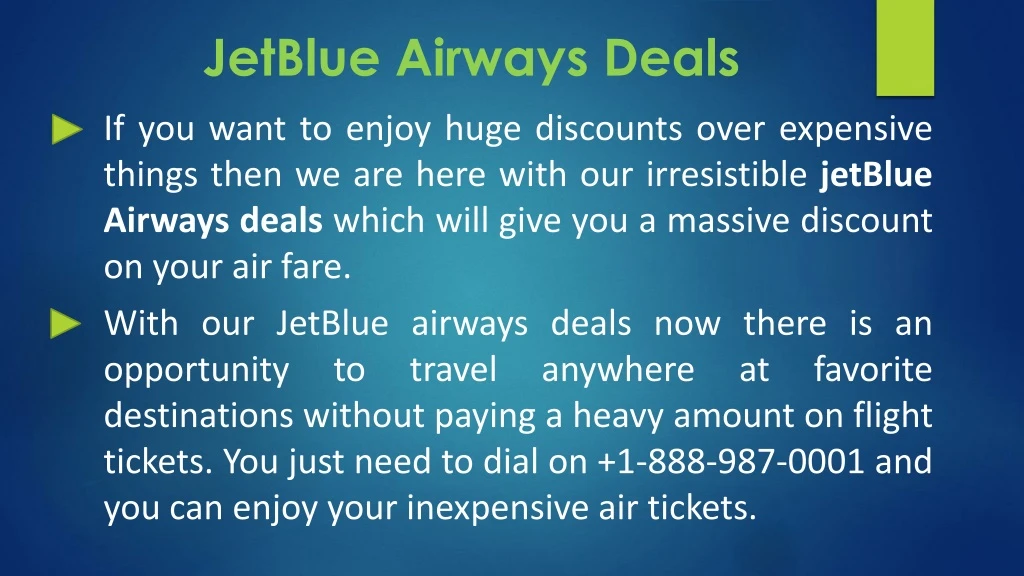 jetblue airways deals
