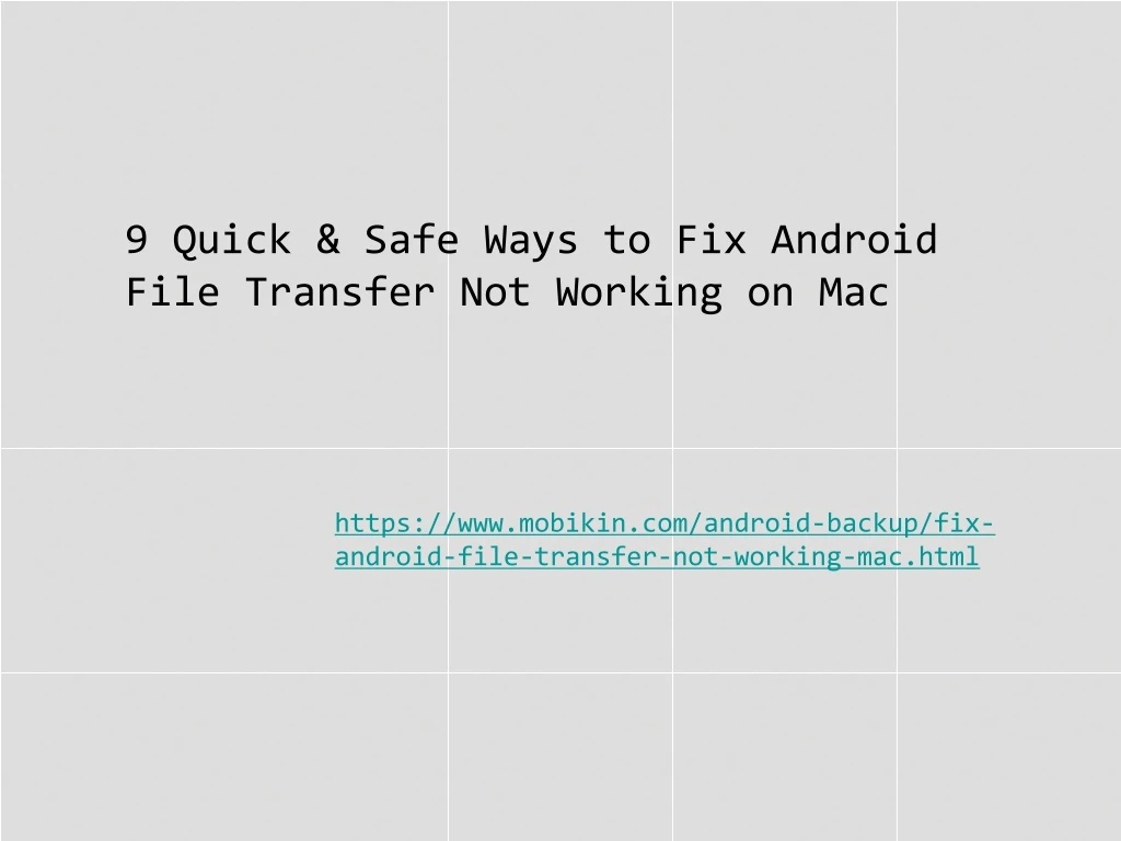 9 quick safe ways to fix android file transfer