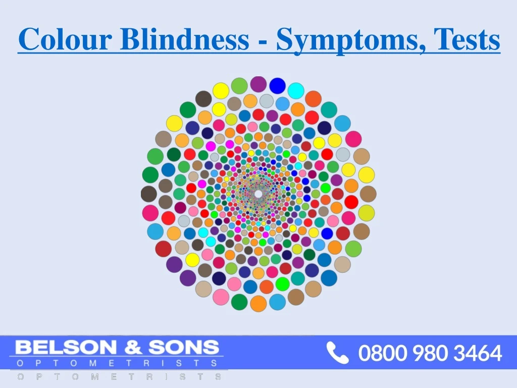 colour blindness symptoms tests