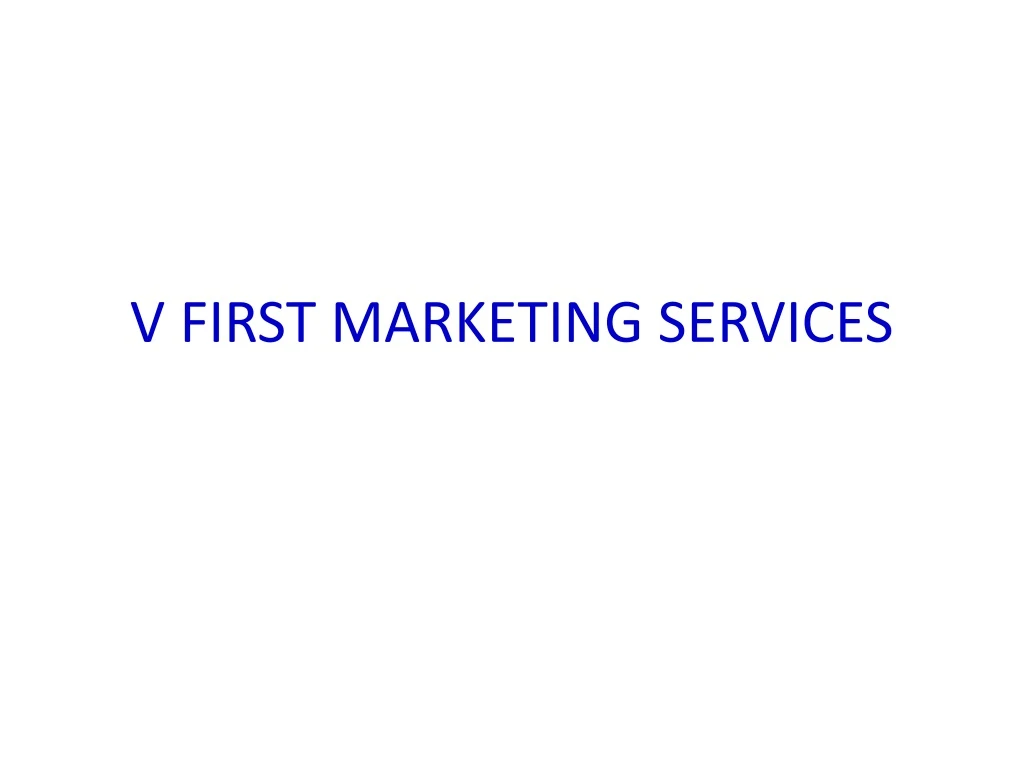 v first marketing services