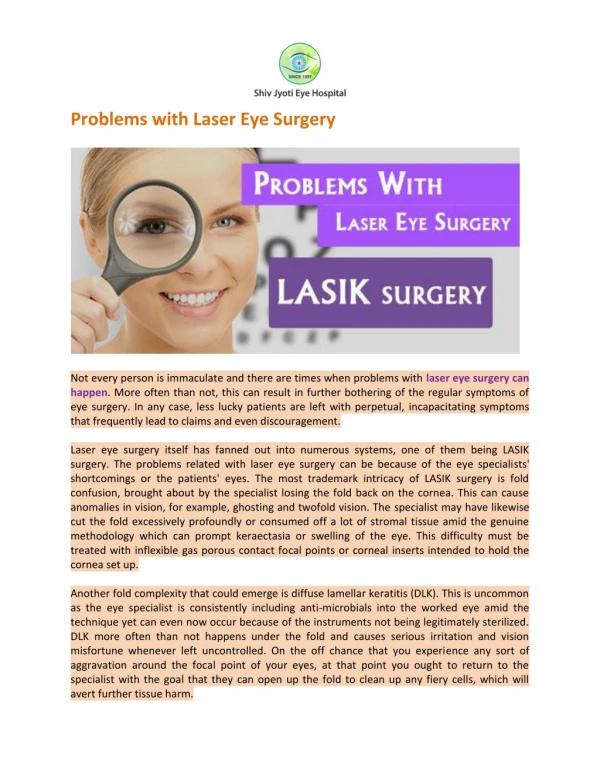 LASIK and Laser Eye Surgery in Ahmedabad