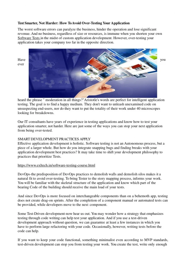 Test Smarter, Not Harder: How To Avoid Over-Testing Your Application