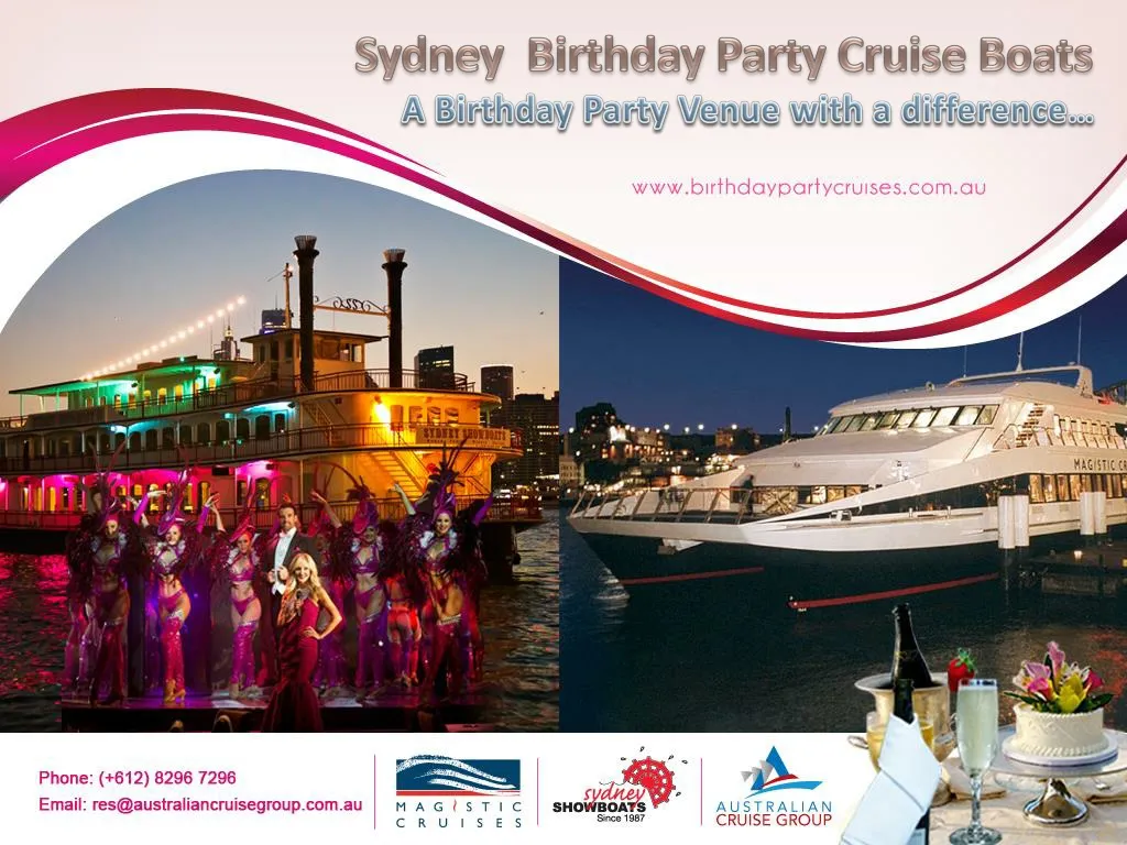 sydney birthday party cruise boats