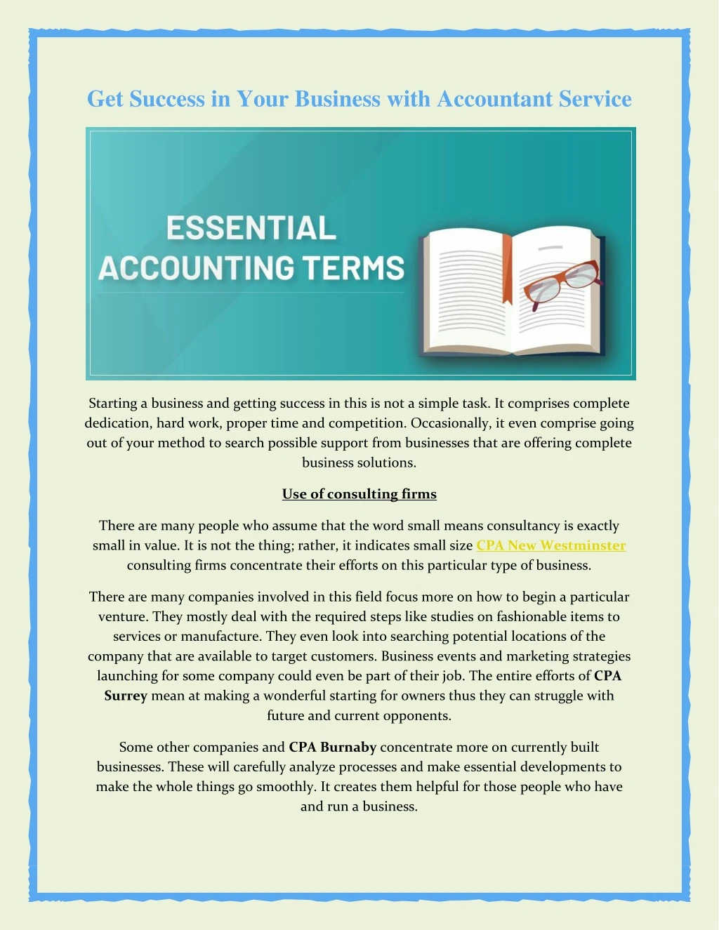 get success in your business with accountant